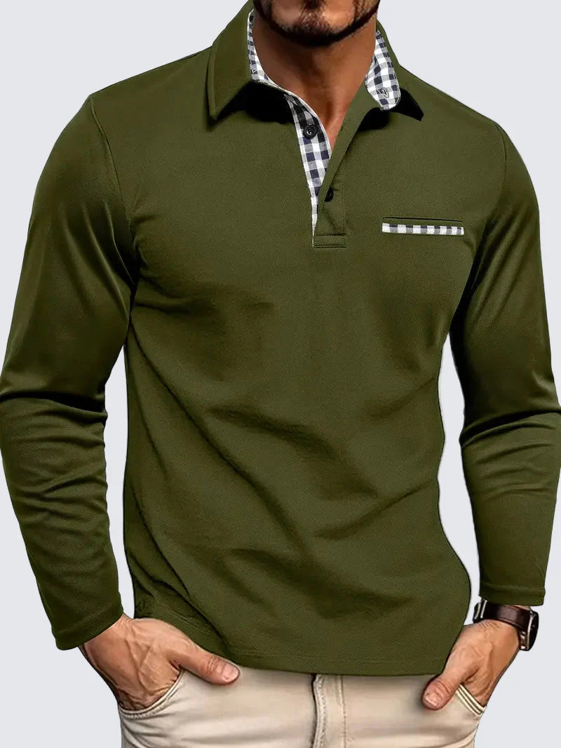 Milan | Poloshirt met lange mouwen