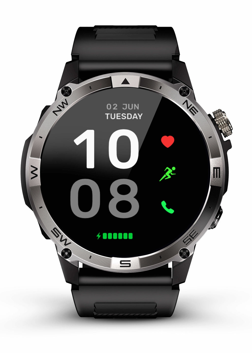 🔥 Reloj inteligente SteelGrid | Pantalla AMOLED siempre activa, GPS satelital, Monitor de estrés
