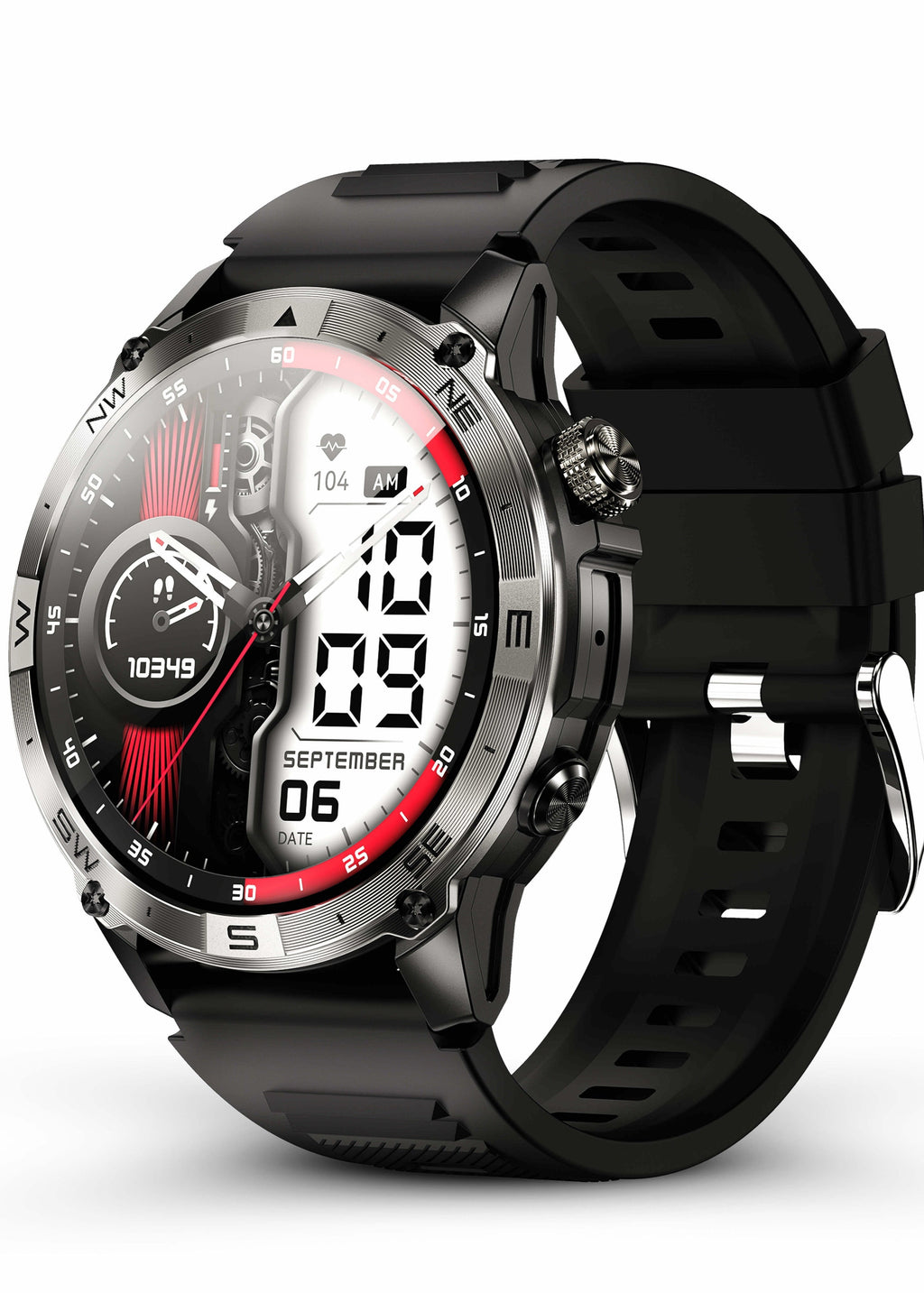 🔥 Reloj inteligente SteelGrid | Pantalla AMOLED siempre activa, GPS satelital, Monitor de estrés
