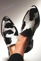 Dakota – Mocasines con estampado de vaca