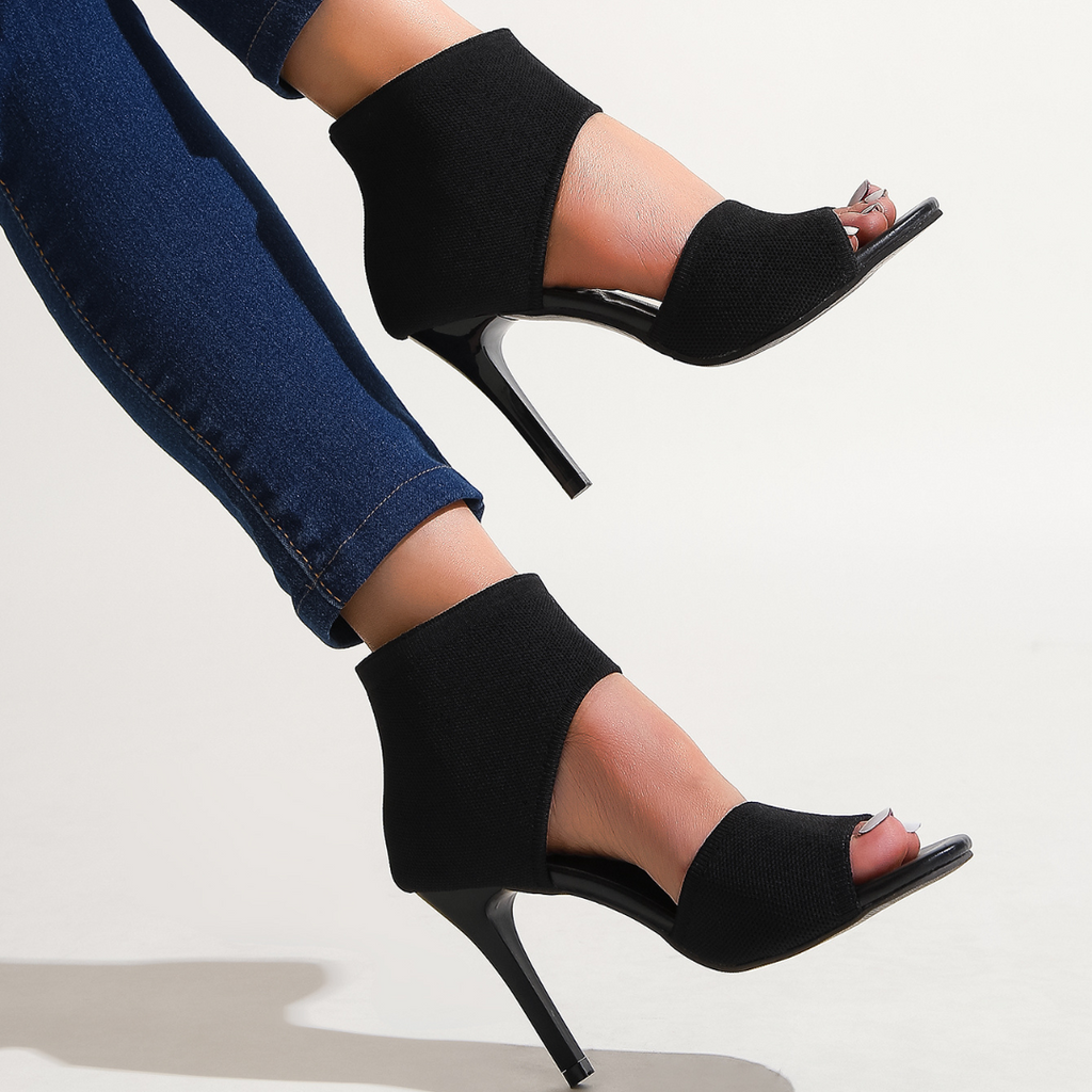 Savannah – Sandalias de tacón con tejido elástico