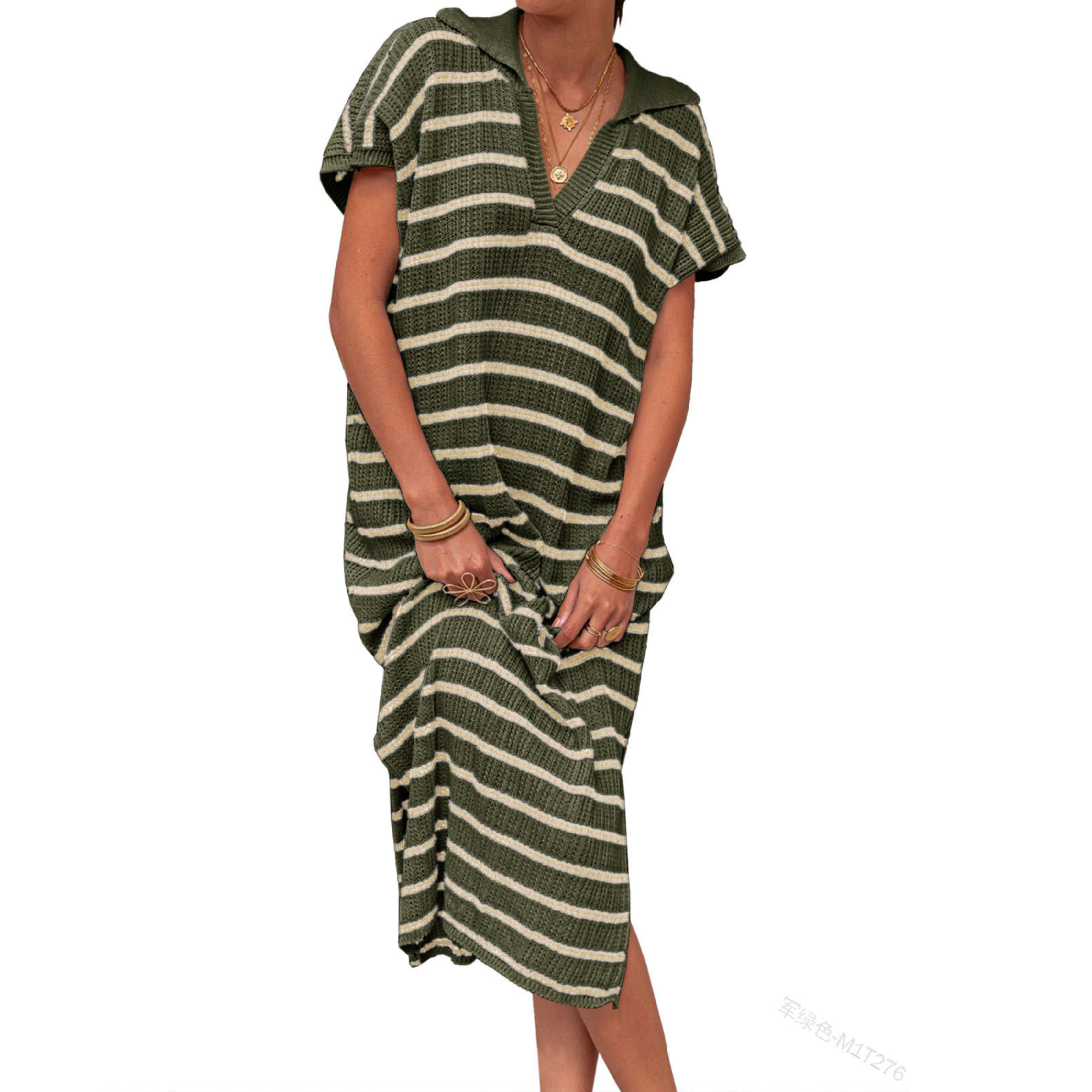 Odessa™ | Vestido maxi holgado de mujer con abertura Summer Graceful