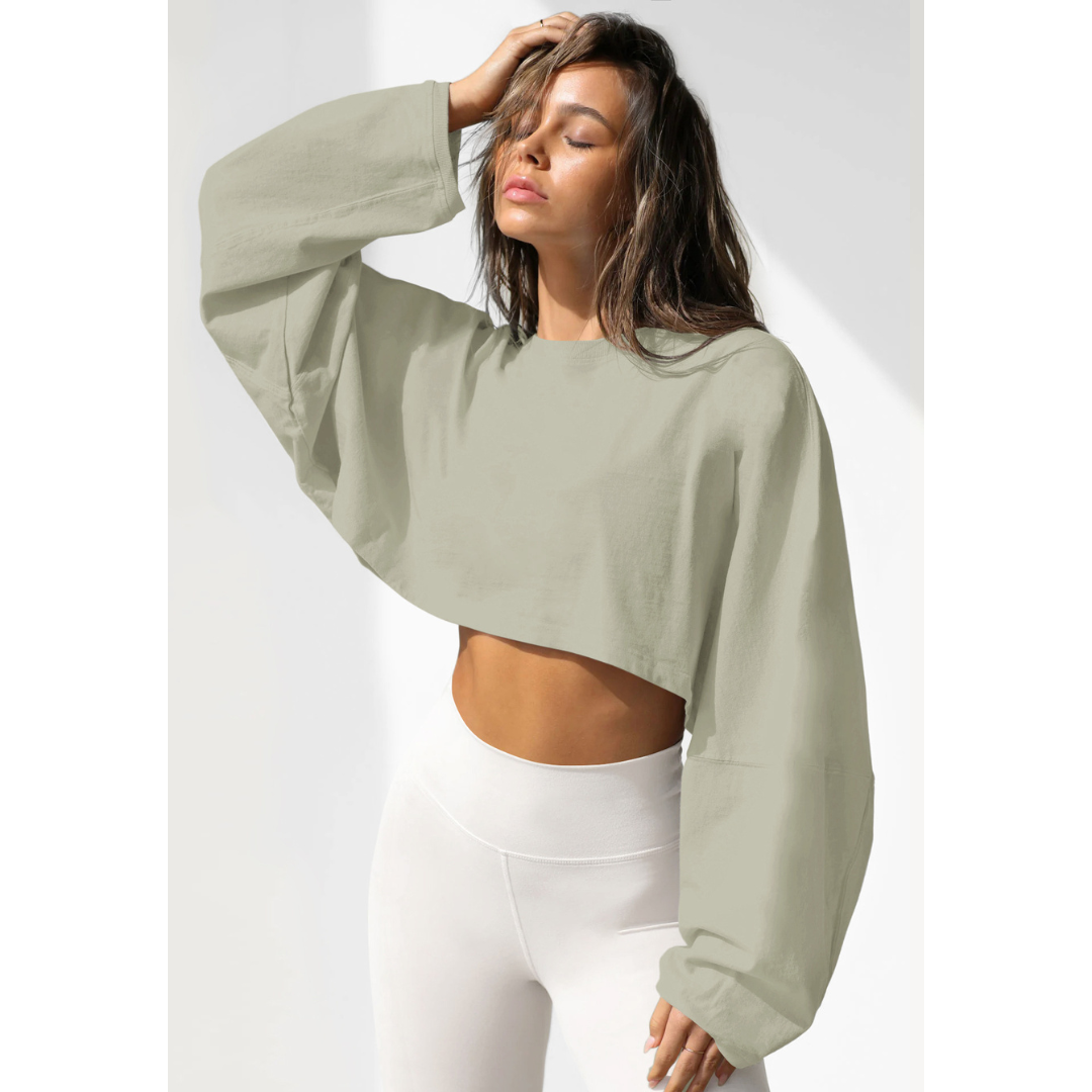 SKYE™ | Sudadera informal corta de mujer