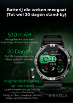 🔥 Reloj inteligente SteelGrid | Pantalla AMOLED siempre activa, GPS satelital, Monitor de estrés