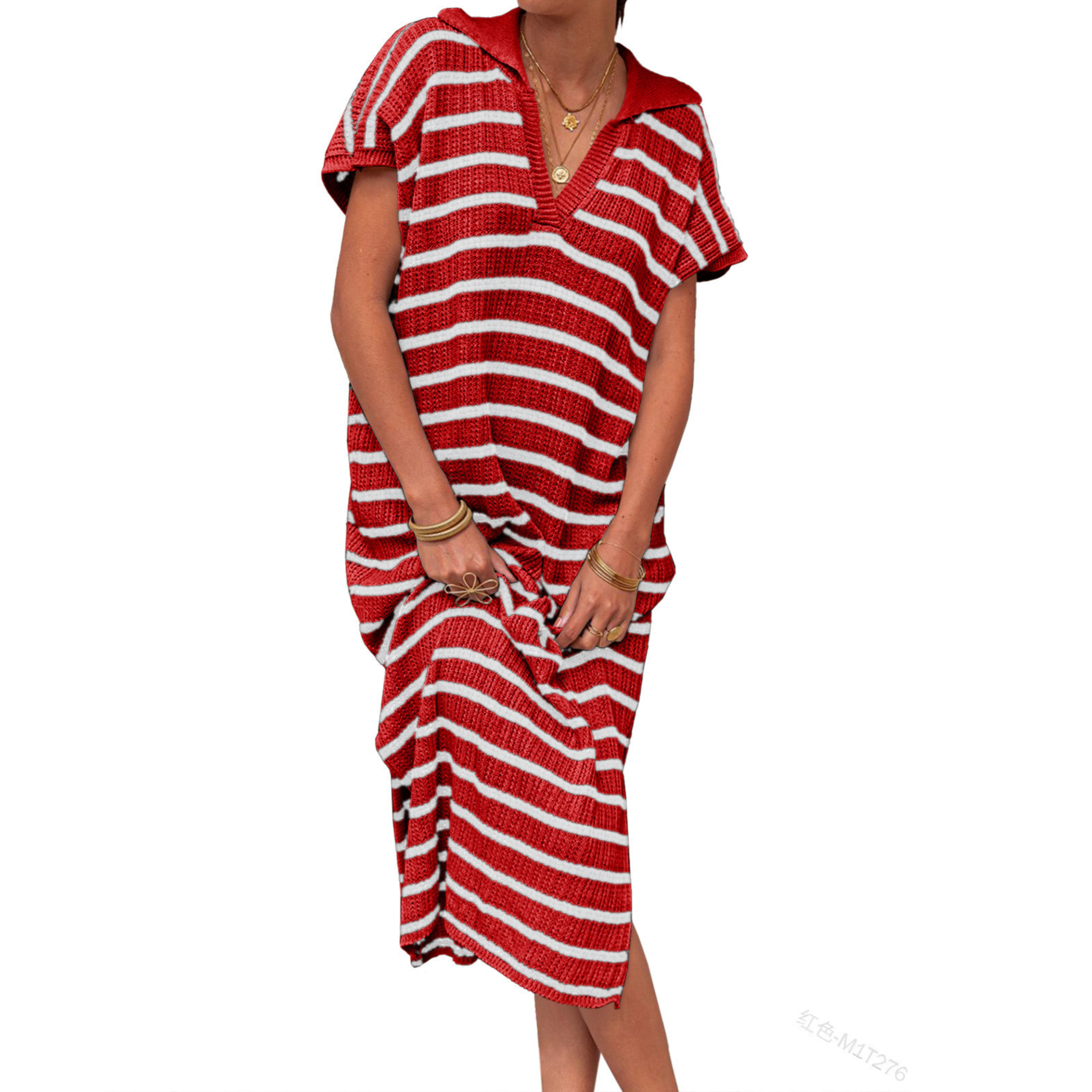 Odessa™ | Vestido maxi holgado de mujer con abertura Summer Graceful