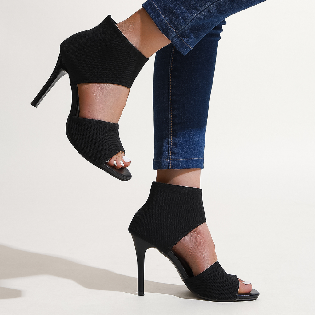 Savannah – Sandalias de tacón con tejido elástico