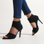 Savannah – Sandalias de tacón con tejido elástico