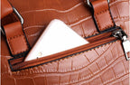 Palmer | Bolso de 4 piezas con patrón de cocodrilo