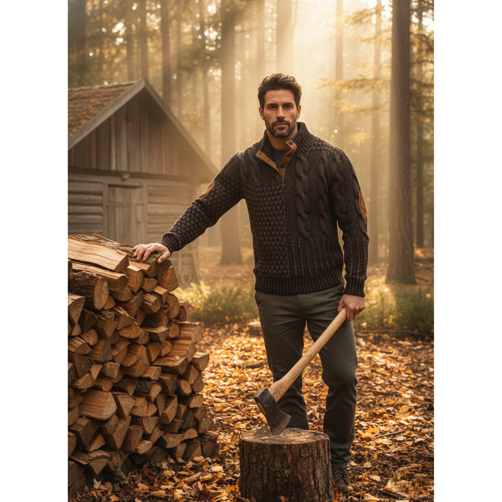 George | Luxe gebreide trui met print