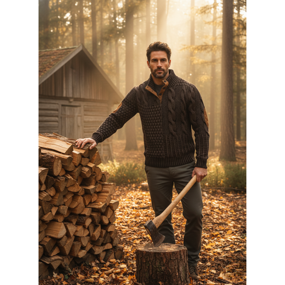 George | Luxe gebreide trui met print
