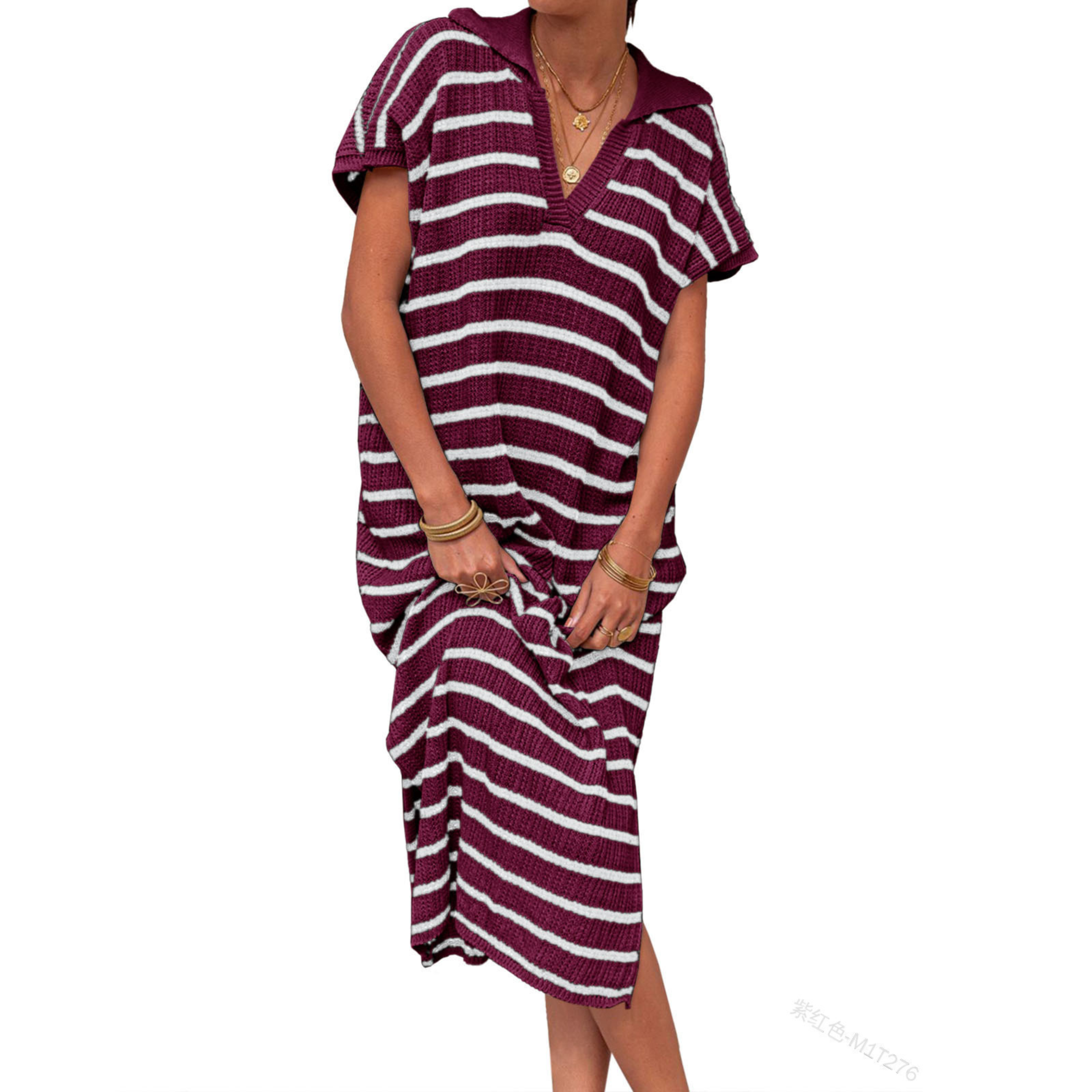 Odessa™ | Vestido maxi holgado de mujer con abertura Summer Graceful