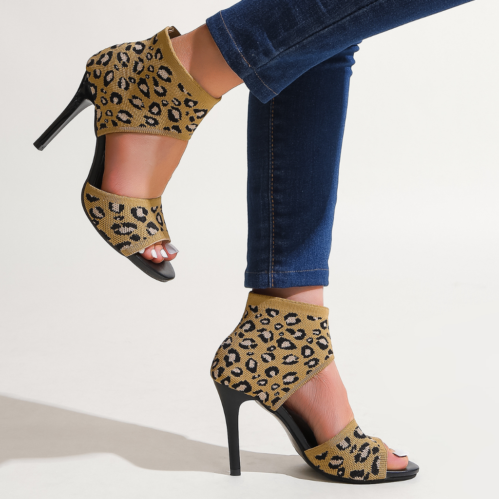 Savannah – Sandalias de tacón con tejido elástico