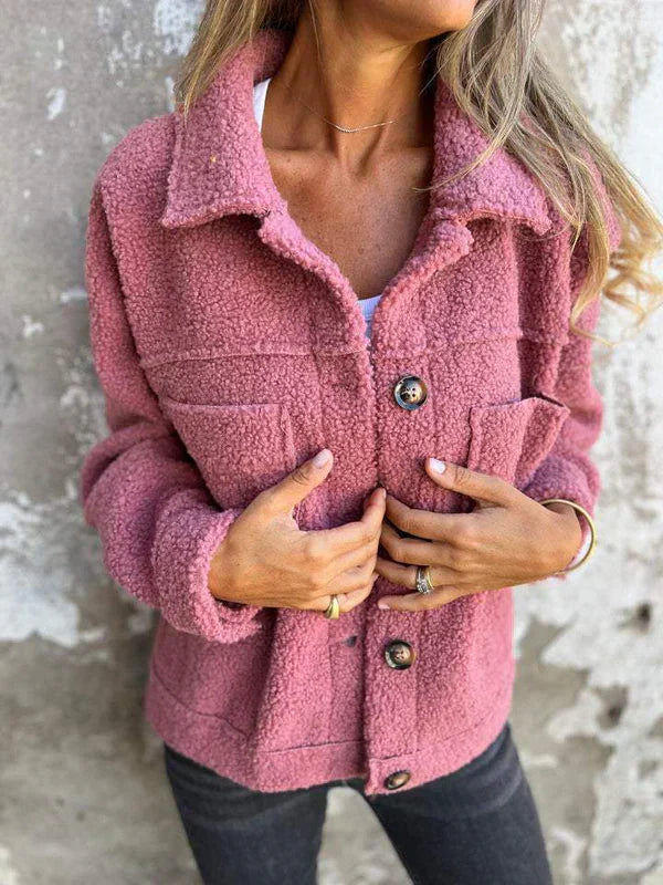 Iris™ | Chaqueta corta de lana con solapas
