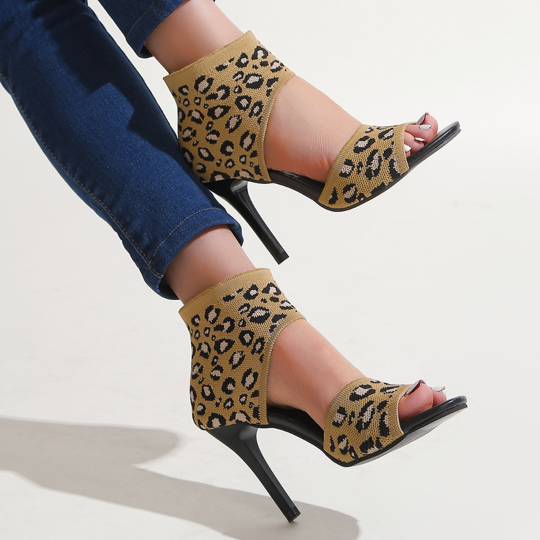 Savannah – Sandalias de tacón con tejido elástico