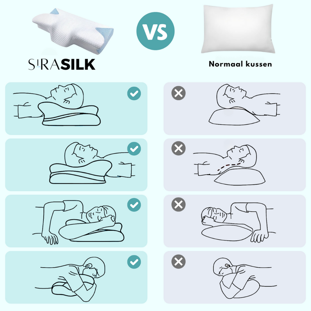 Sirasilk | Orthopedisch hoofdkussen