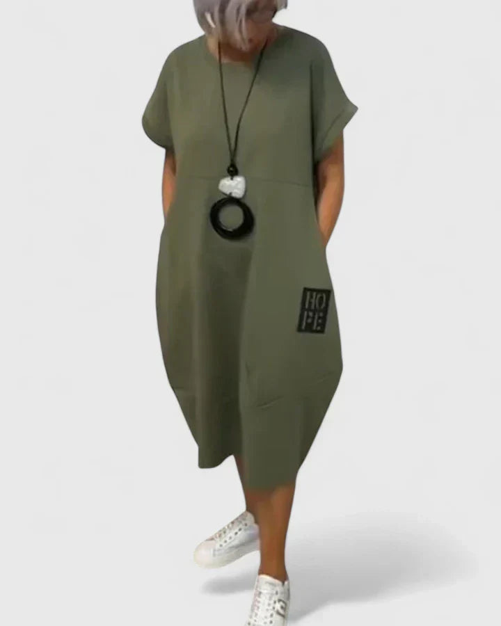 Thalyssiah | Cómodo vestido midi