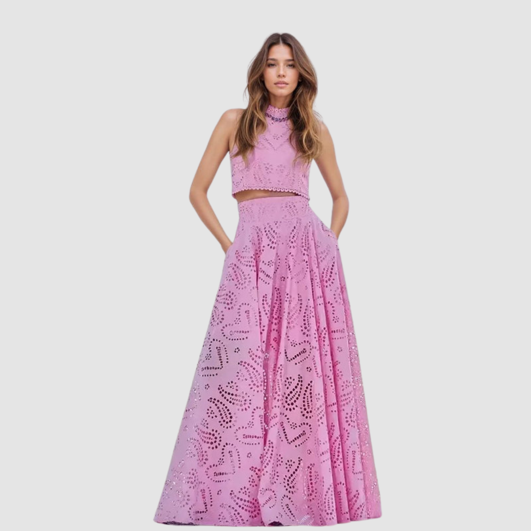 Conjunto Sofisticado de Dos Piezas Tallie™ | Elegante Conjunto de Dos Piezas para un Estilo Veraniego Chic