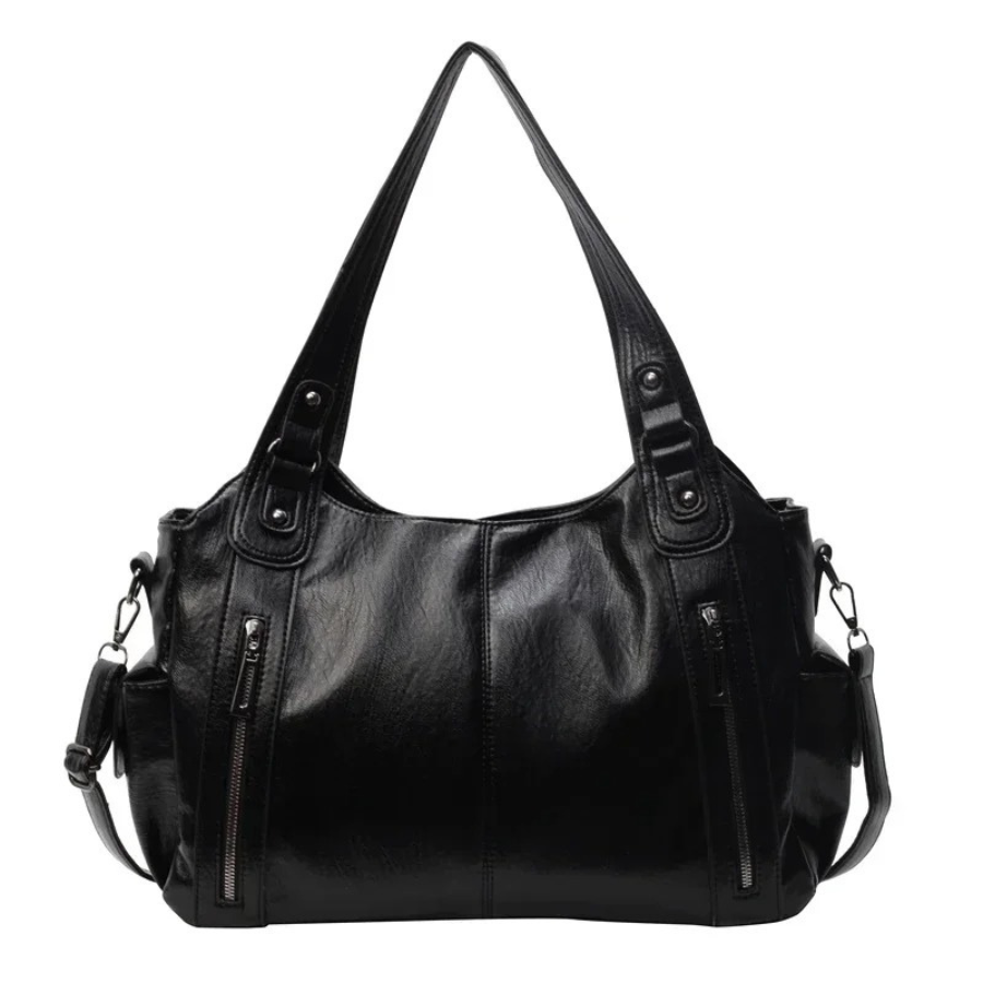 Uma | Bolso de hombro de gran capacidad con doble cremallera