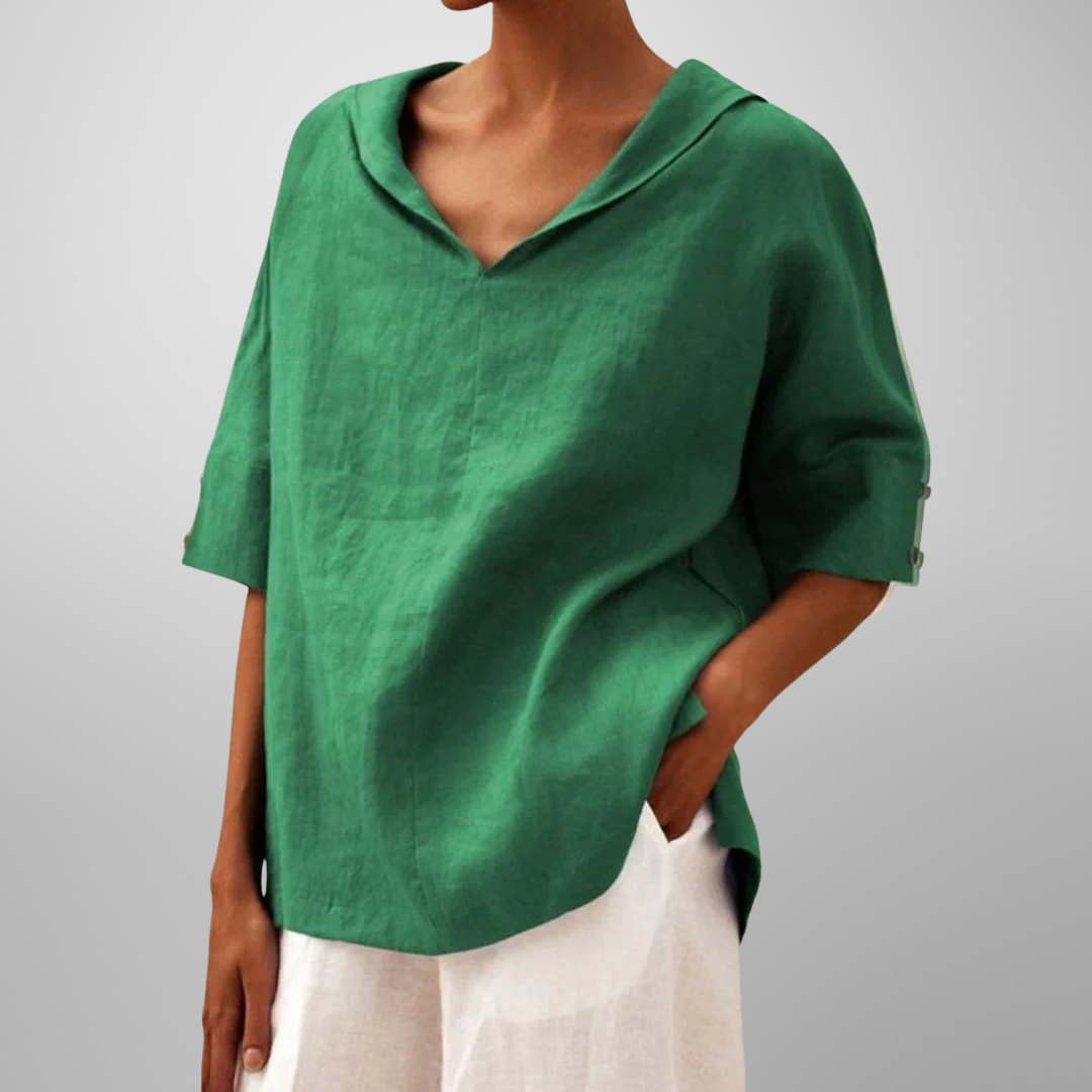 Lucy™ | Blusa de algodón holgada para mujer