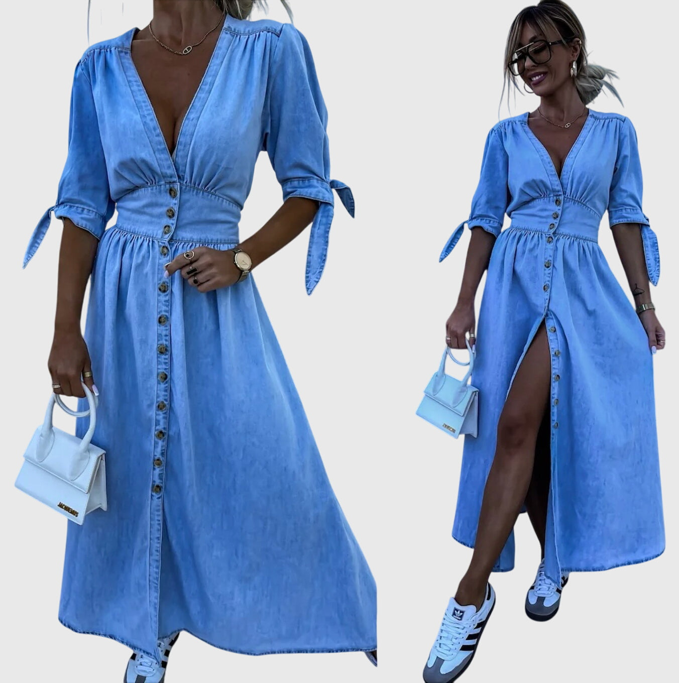 Sophia™ | Vestido elegante de mezclilla