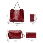 Sutton | Set de 4 piezas de bolso retro elegante para mujer