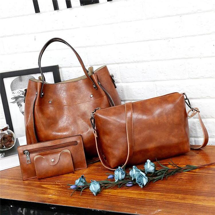 Sutton | Set de 4 piezas de bolso retro elegante para mujer