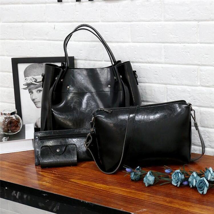 Sutton | Set de 4 piezas de bolso retro elegante para mujer
