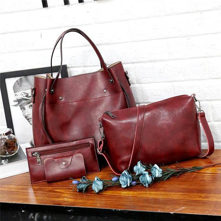 Sutton | Set de 4 piezas de bolso retro elegante para mujer