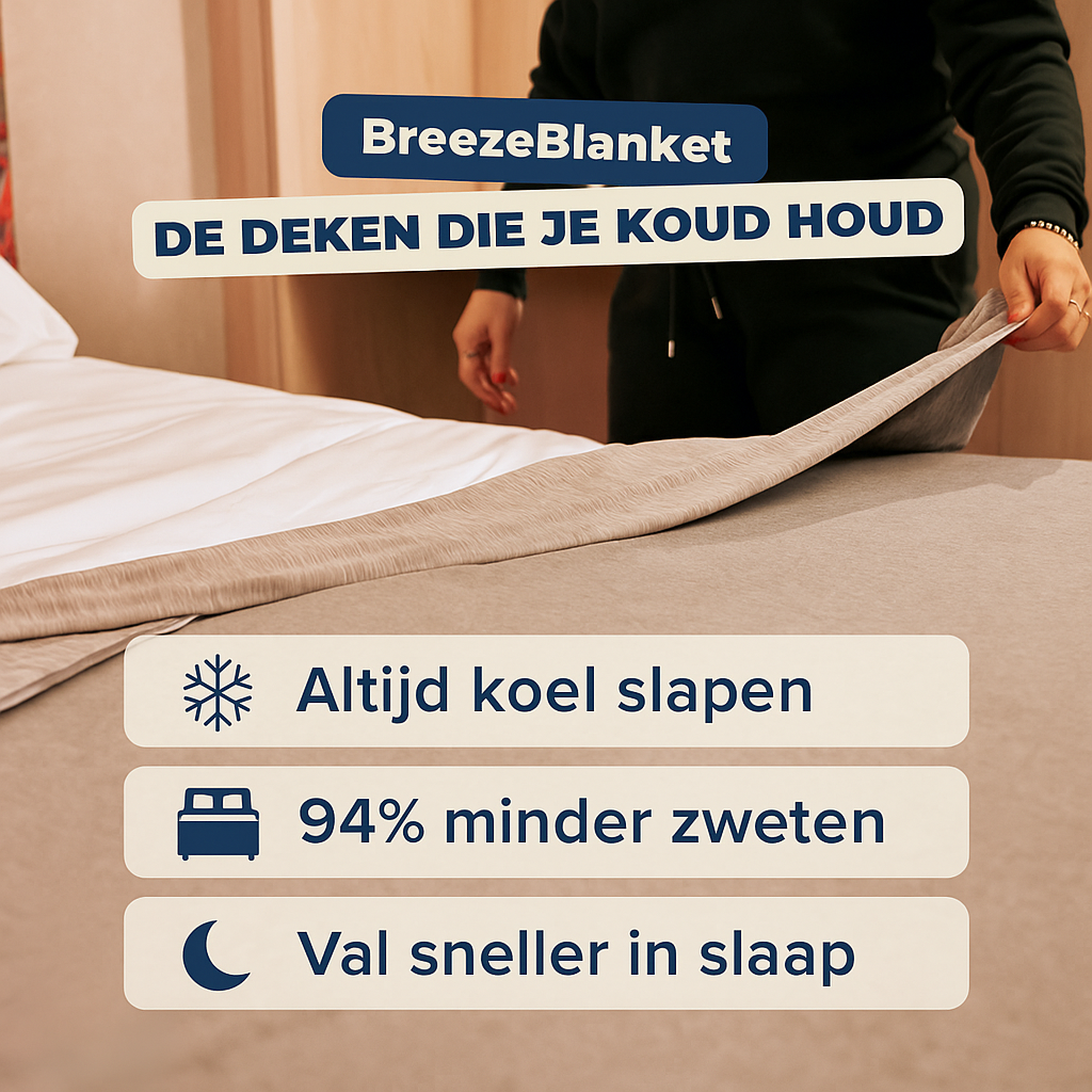 BreezeBlanket™ – 94% menos de sudoración nocturna