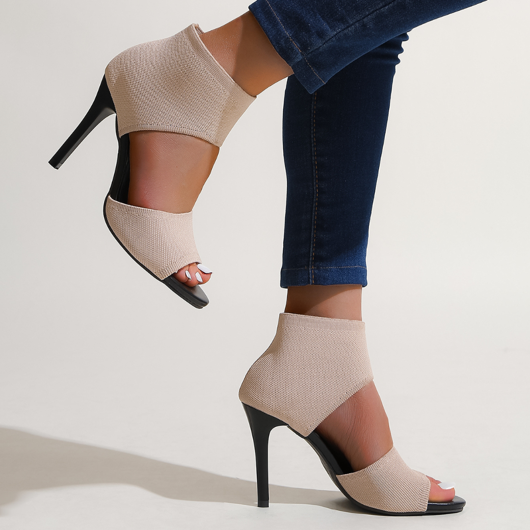 Savannah – Sandalias de tacón con tejido elástico