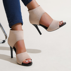 Savannah – Sandalias de tacón con tejido elástico