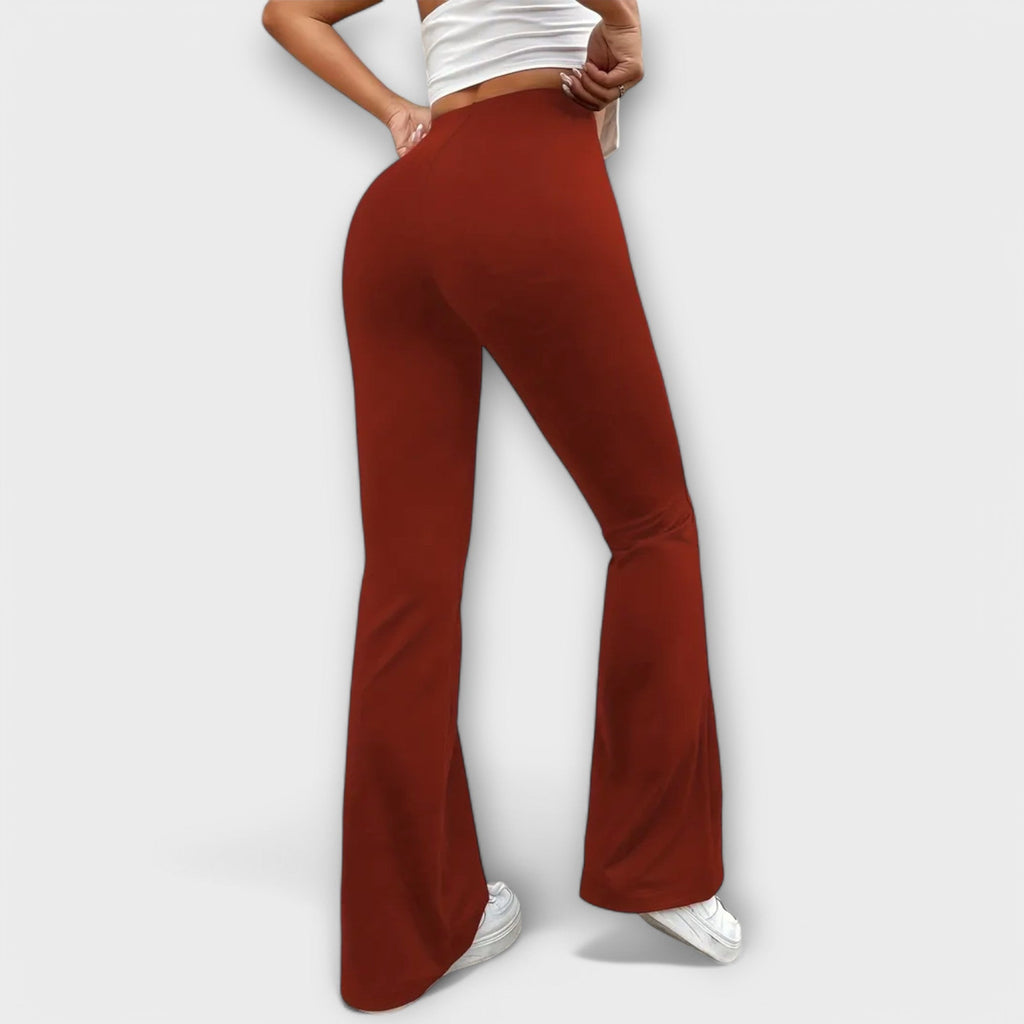 Serena - Pantalones relajados con pierna acampanada
