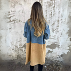 Gabardina Camden bicolor – Mezcla de mezclilla y ante
