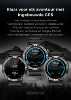 🔥 Reloj inteligente SteelGrid | Pantalla AMOLED siempre activa, GPS satelital, Monitor de estrés