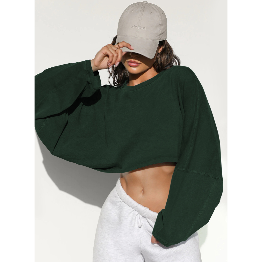 SKYE™ | Sudadera informal corta de mujer