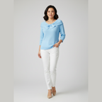Lirya | Elegante top de punto con lazo
