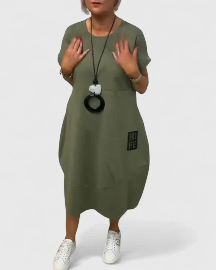 Thalyssiah | Cómodo vestido midi