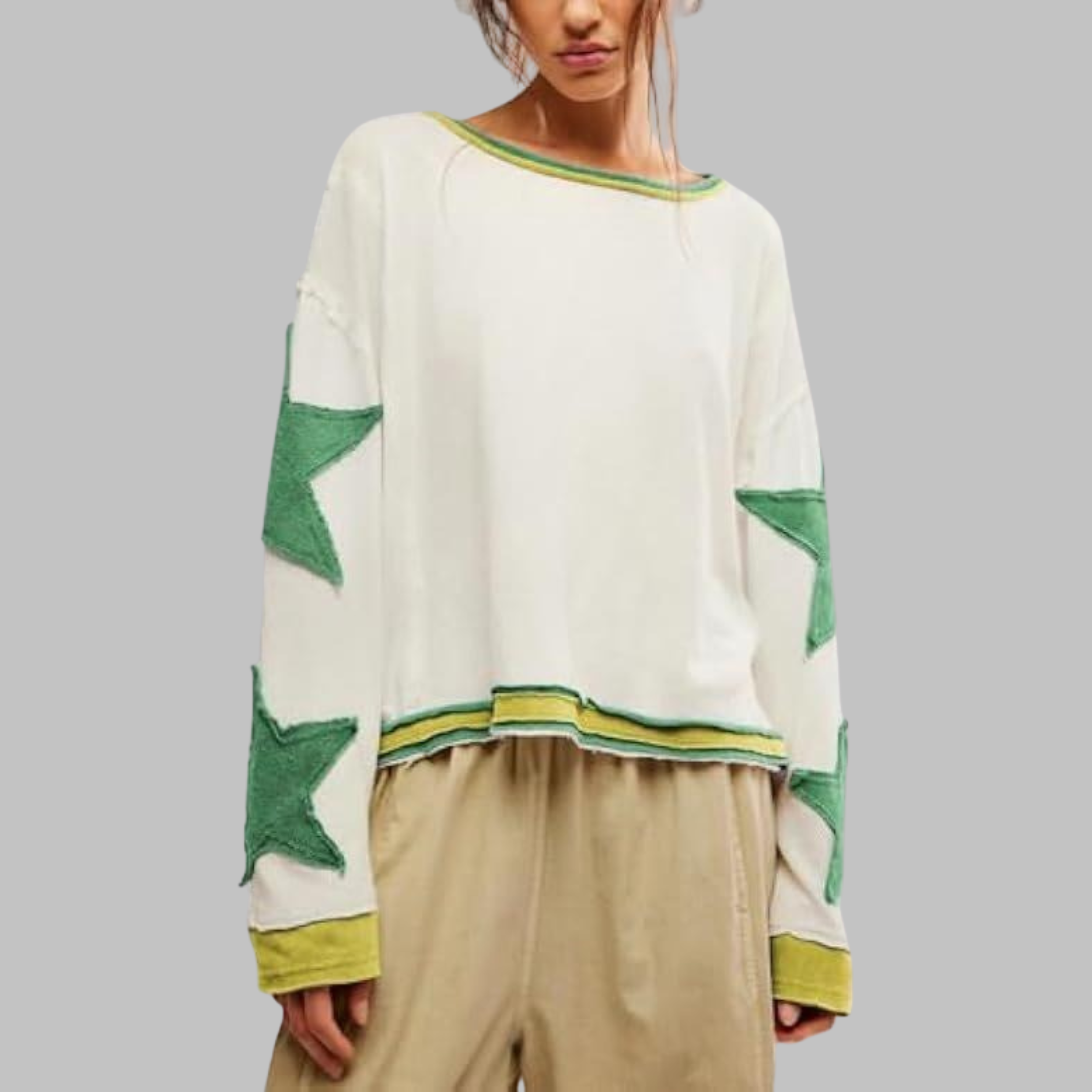 Top Petit Casual de Manga Larga Holgado Estilo Urbano para Verano | Top Ligero de Verano
