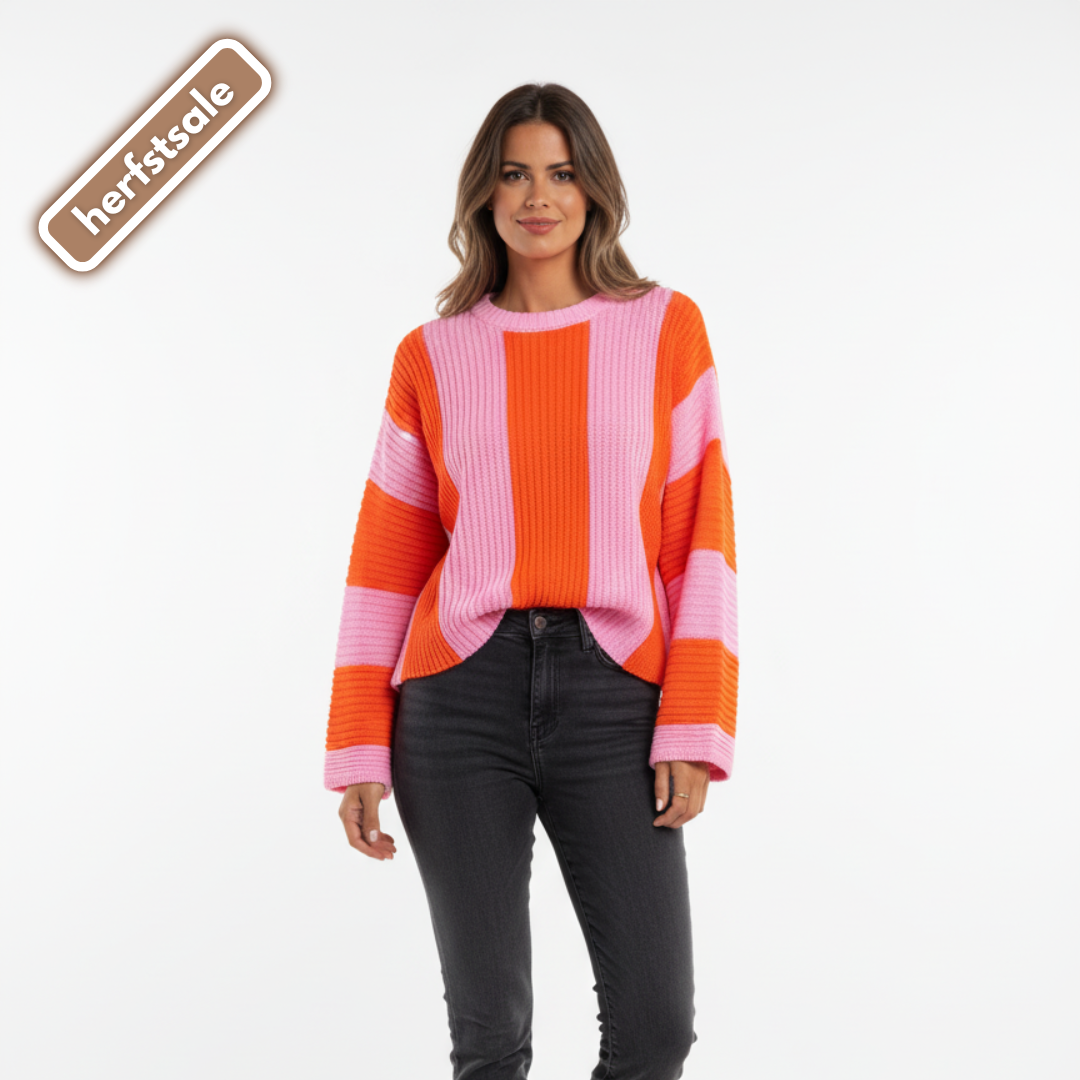 Pauline | Jersey de punto con rayas de colores
