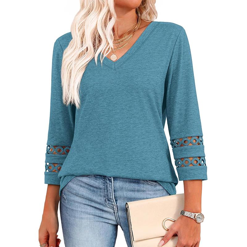 Styli™ | Top de Verano Informal y Elegante con Cuello en V para Mujer