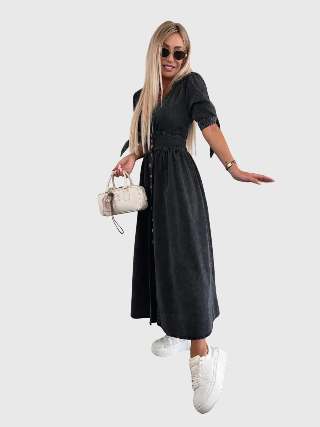 Sophia™ | Vestido elegante de mezclilla