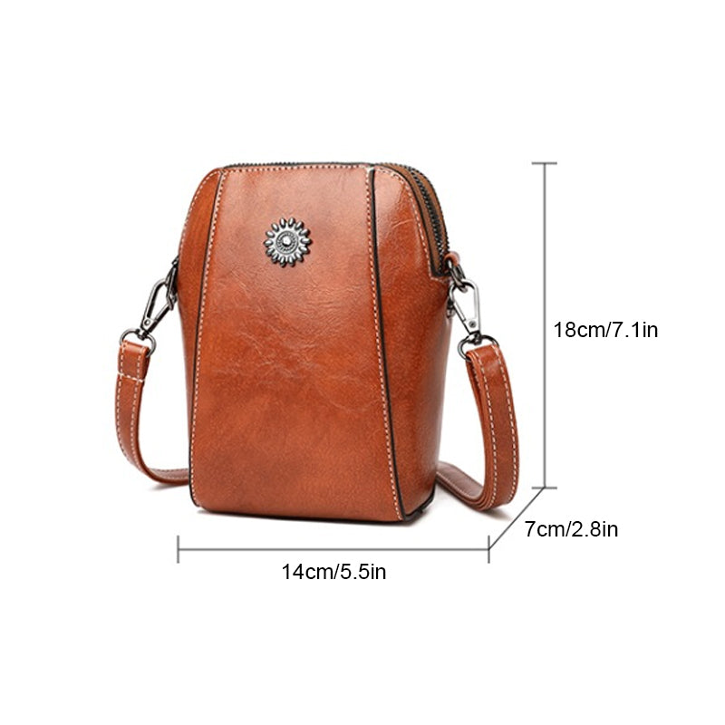 Viena | Bolso de mano mini compacto de color liso