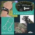 SafeForce Kit de Emergencia | Kit Táctico de Supervivencia con Primeros Auxilios, Herramientas y Bolsa