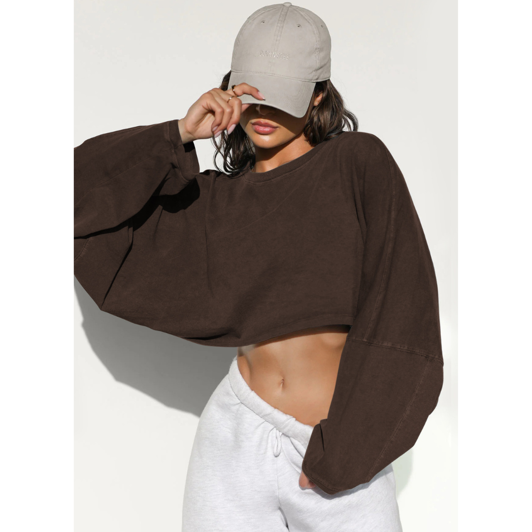 SKYE™ | Sudadera informal corta de mujer