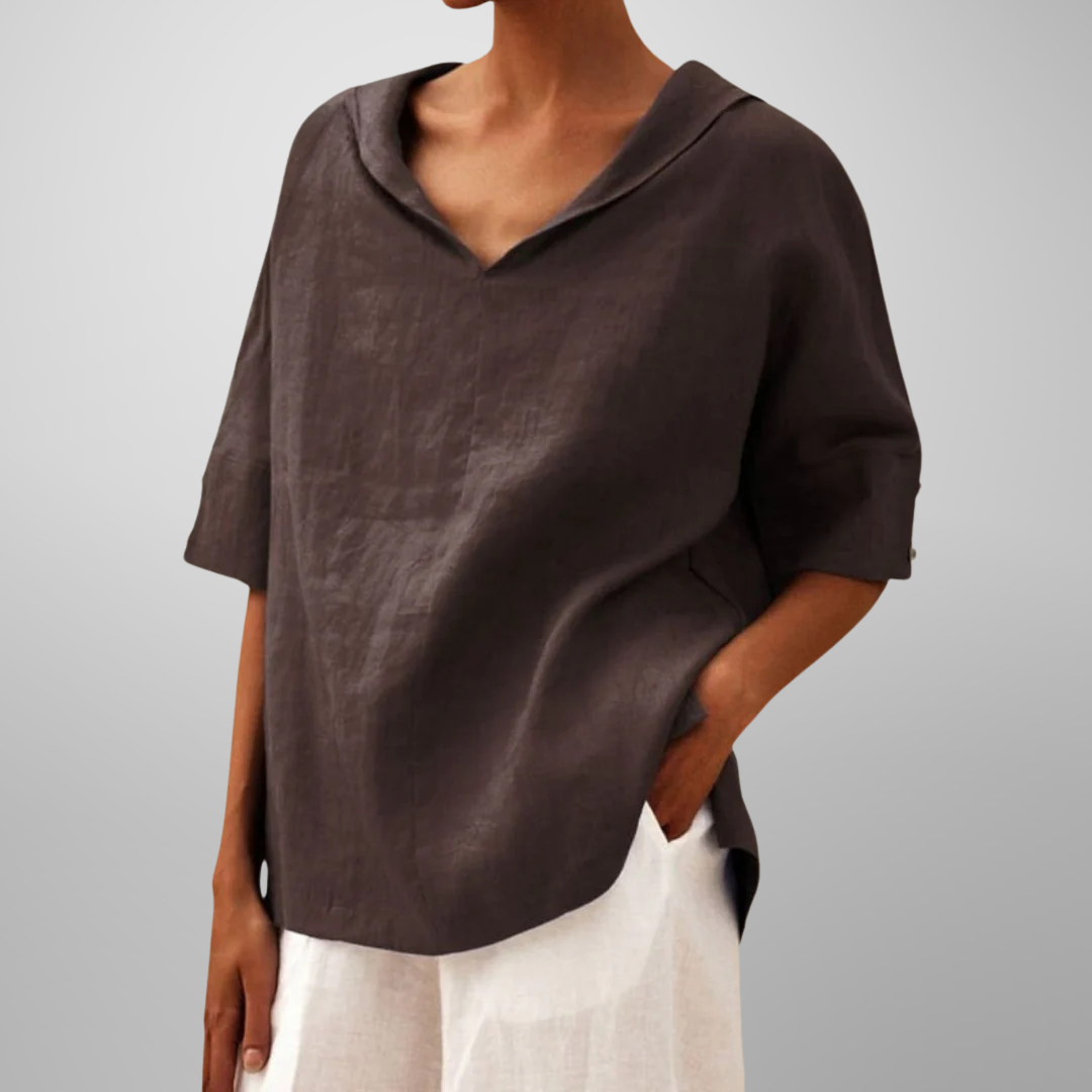 Lucy™ | Blusa de algodón holgada para mujer