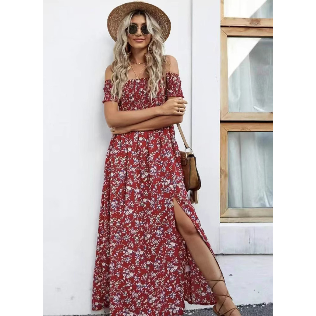 Phoebe™ | Elegante vestido vintage de mujer con hombros descubiertos