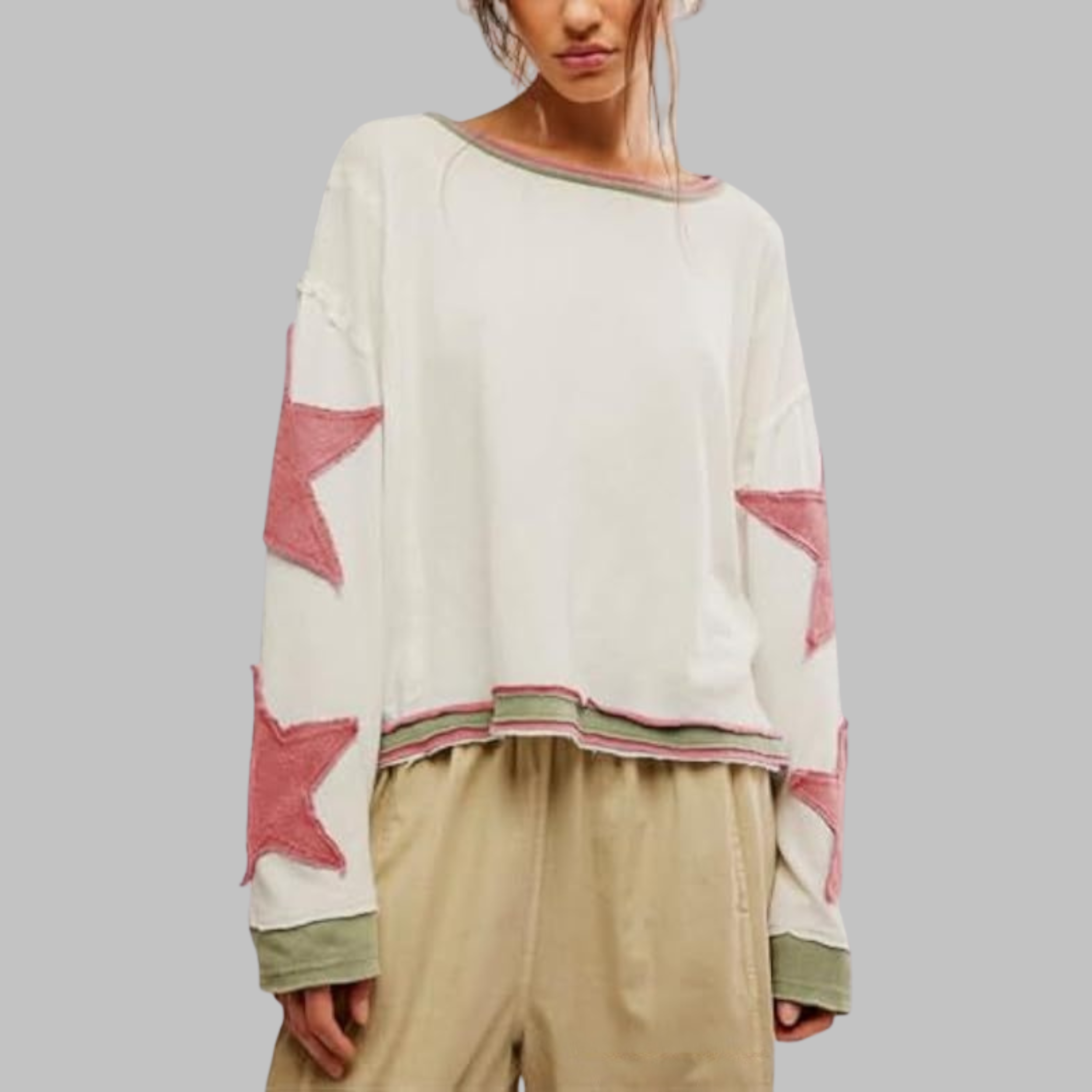 Top Petit Casual de Manga Larga Holgado Estilo Urbano para Verano | Top Ligero de Verano