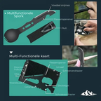 SafeForce Kit de Emergencia | Kit Táctico de Supervivencia con Primeros Auxilios, Herramientas y Bolsa