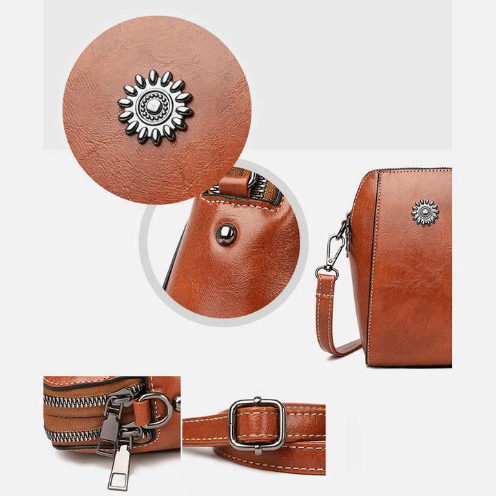 Viena | Bolso de mano mini compacto de color liso