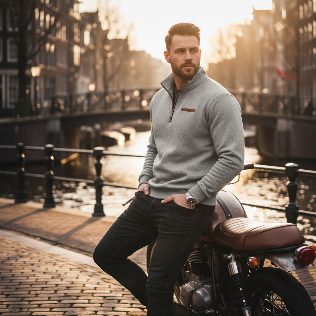 Jens | Sudadera polar informal para hombre